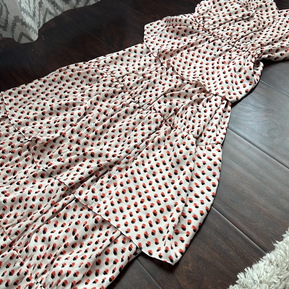 H&M Spotted Tiered Maxi Dress - Picture 6 of 7